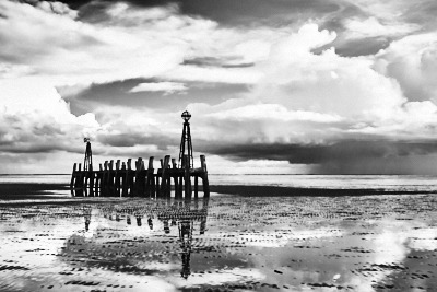 Untitled 14 (2020) Abstract black and white photography print by Timothy Gent - small image